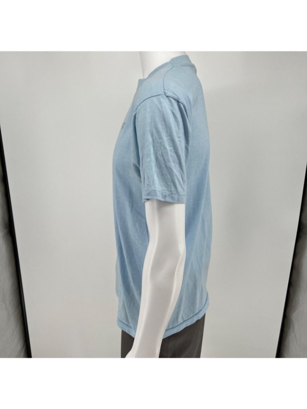 Vintage 1980s Hanes Light Blue Cotton/Poly ASL "Gisela" T-Shirt (Large) - Picture 9 of 13